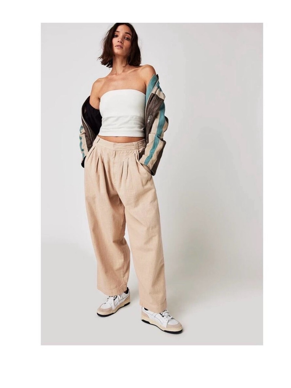 NWOT Free People Lotta Love Linen Trousers